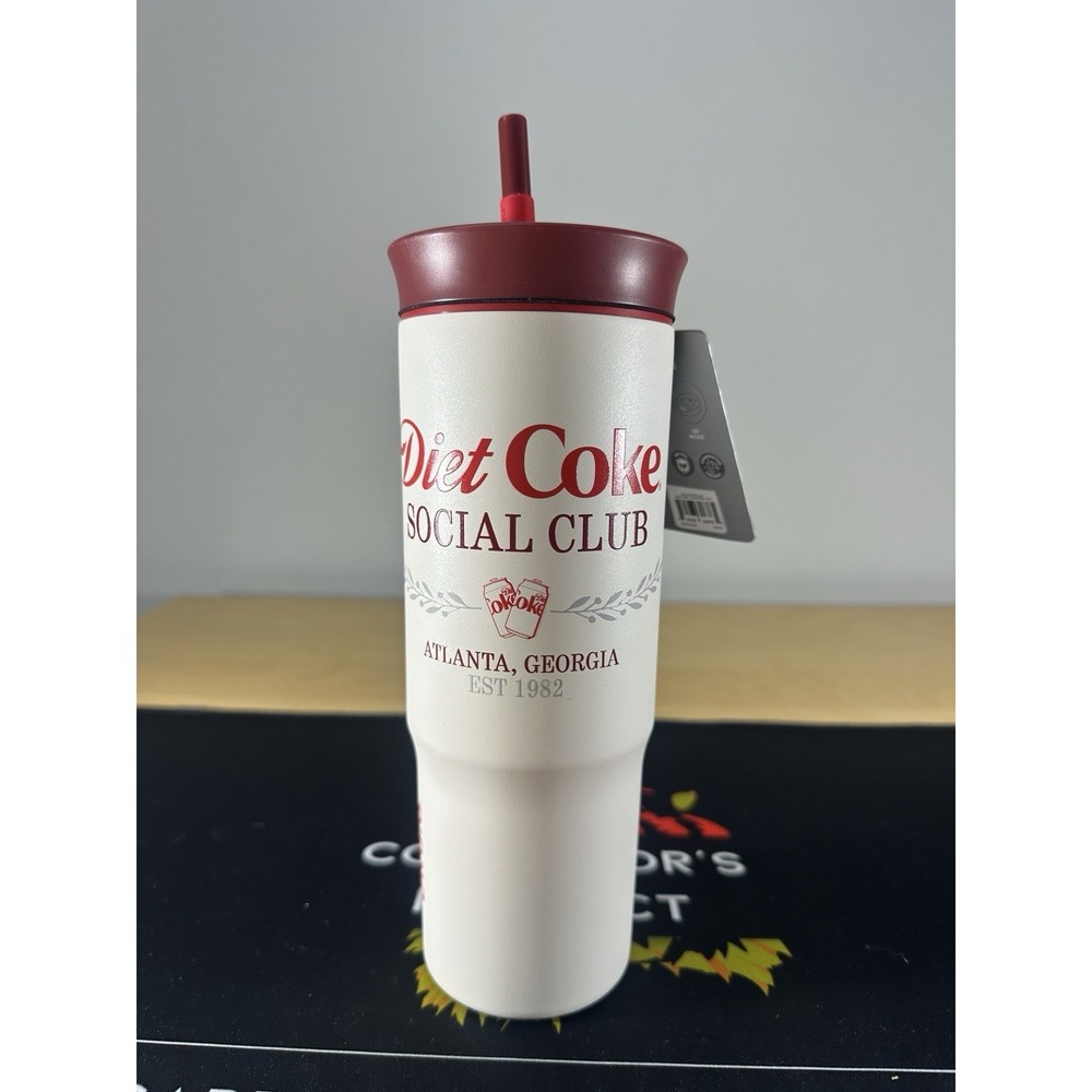 NEW Owala 24oz Special LE Diet Coke Social Club Stainless Steel Straw Tumbler